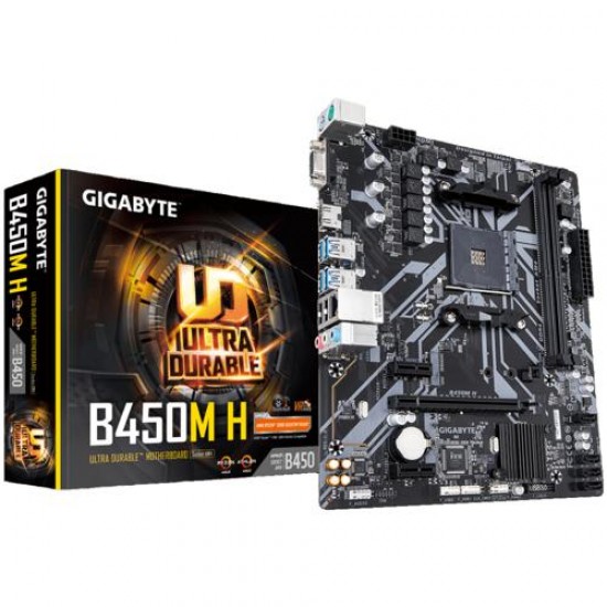 Gigabyte B450M-H S+V+GL DDR4 AM4 (mATX) Gigabyte B450M-H S+V+GL DDR4 AM4 (mATX)