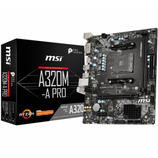 MSI A320M-A PRO DDR4 S+V+GL AM4 (mATX) MSI A320M-A PRO DDR4 S+V+GL AM4 (mATX)