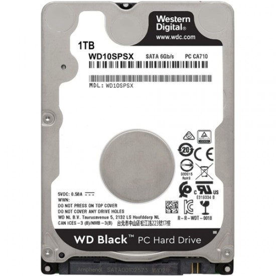 WD BLACK 2.5 1TB 64MB 7200RPM WD10SPSX WD BLACK 2.5 1TB 64MB 7200RPM WD10SPSX