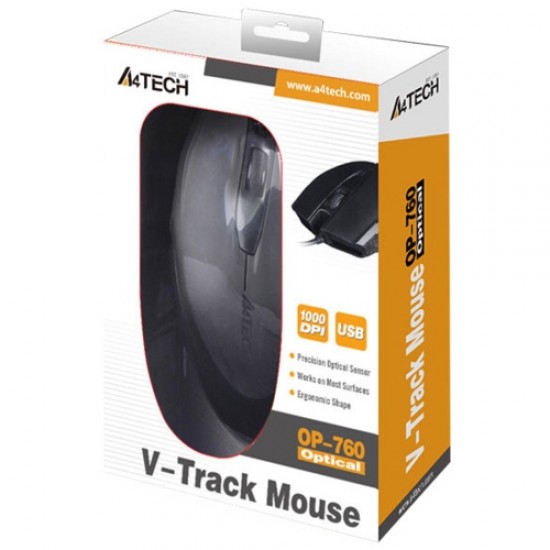 A4 Tech OP-760 V-Track USB Mouse 1000DPI A4 Tech OP-760 V-Track USB Mouse 1000DPI