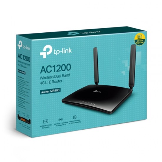 TP-Link Archer-MR400 AC1200 WiFi 4G LTE Router TP-Link Archer-MR400 AC1200 WiFi 4G LTE Router